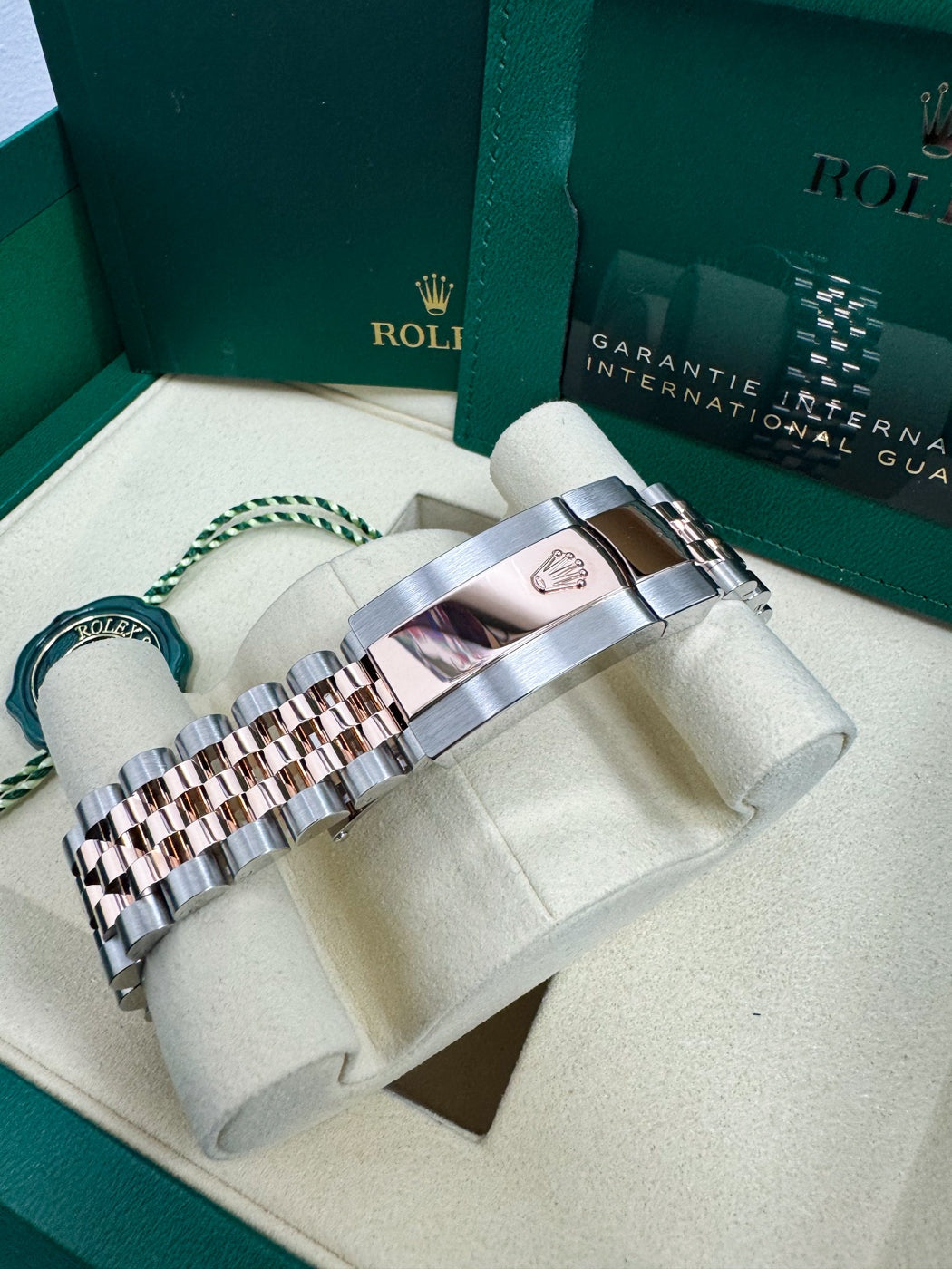 Rolex Datejust 36mm Two-Tone Everose Gold Pink Rose Roman Dial Fluted Bezel