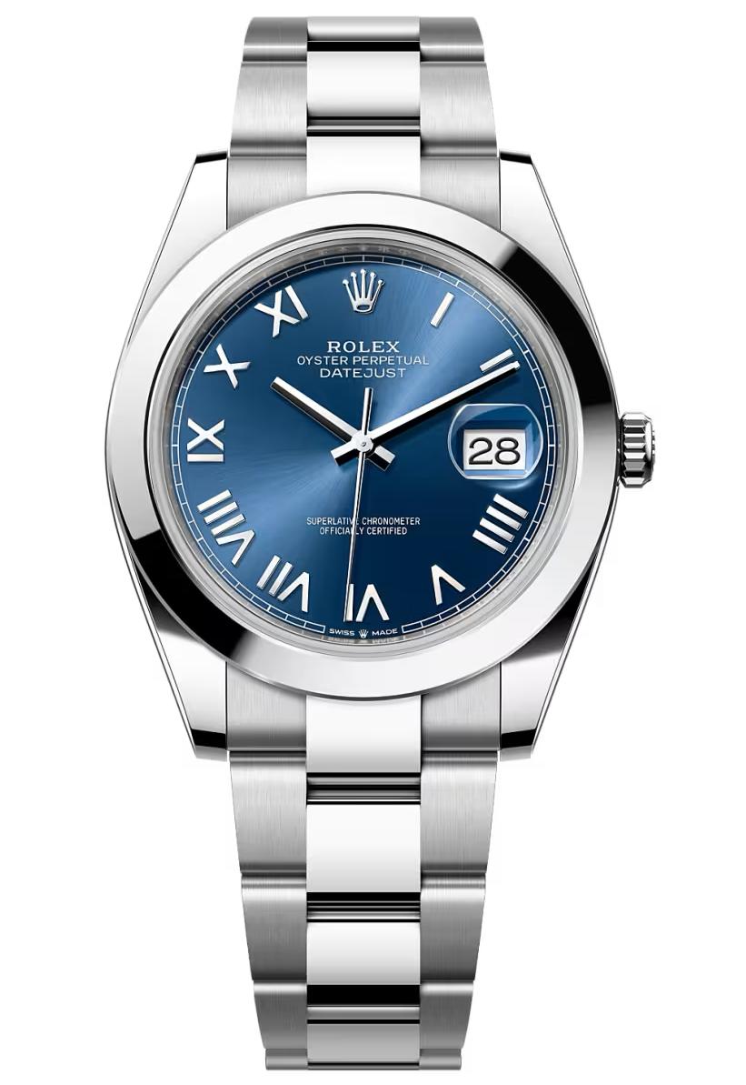 Rolex Datejust 41 Bright Blue Dial Oyster Bracelet 126300 – New 2026