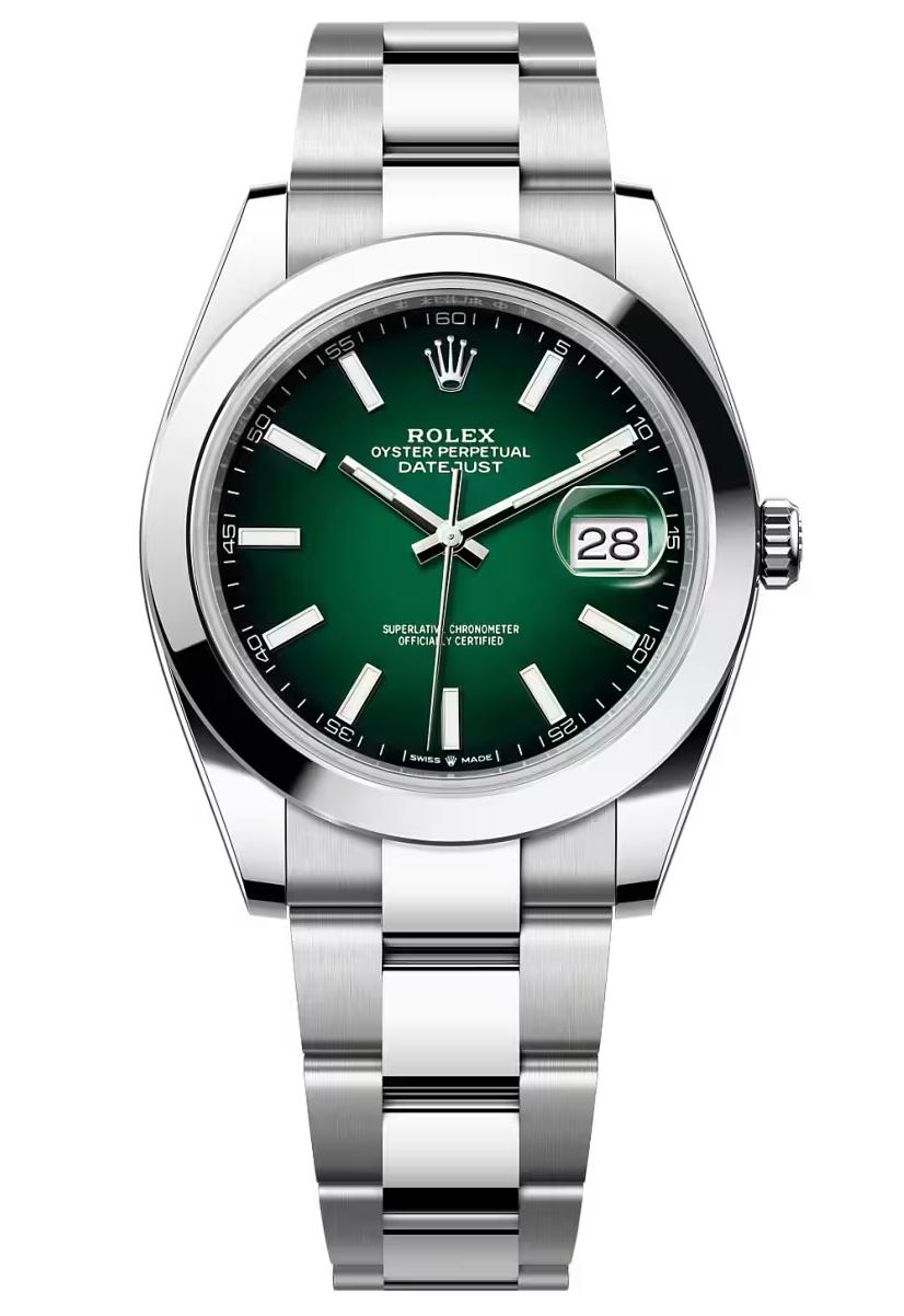 Rolex Datejust 41 Green Ombré Dial Oyster Bracelet 126300 – New 2026