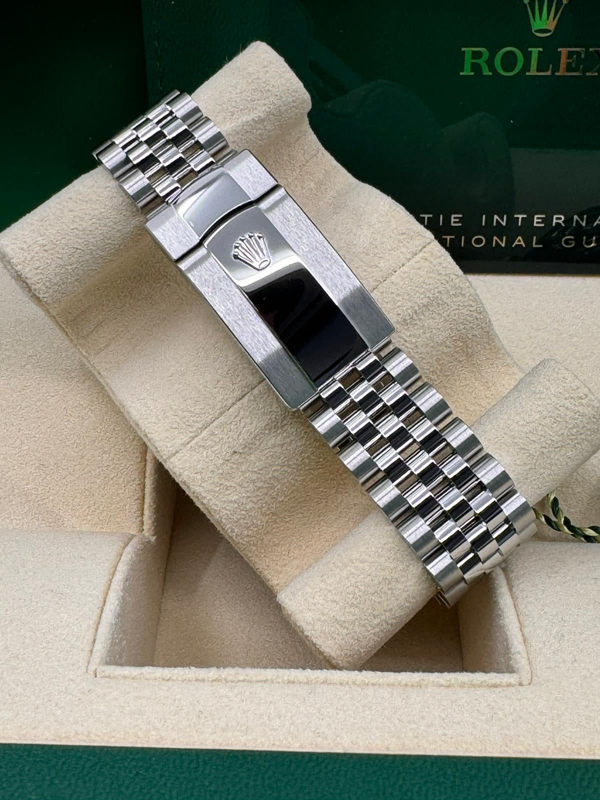 Rolex Datejust 41mm "Wimbledon" Slate and Green Roman Dial Fluted Bezel Jubilee