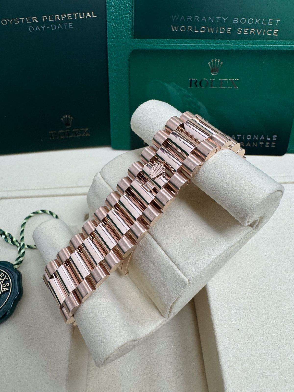 Rolex Day-Date "President" 40mm Everose Gold Slate Ombre Roman Dial Diamond