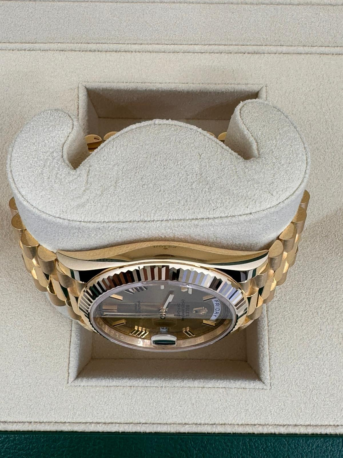 Rolex Day-Date "President" 40mm Yellow Gold Champagne Roman Numeral Dial -