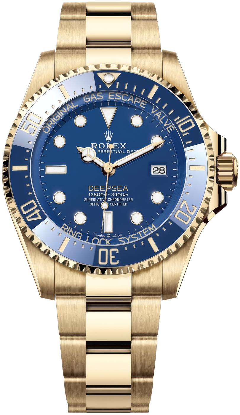 Rolex Deepsea 44mm 18k Yellow Gold Blue Dial 136668LB – New 2026