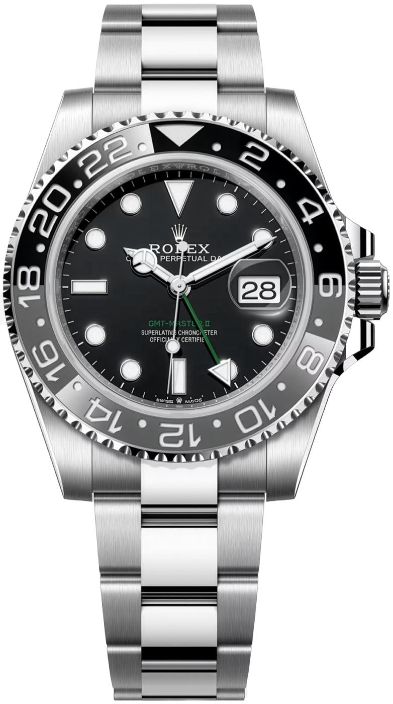 Rolex GMT-Master II "Bruce Wayne" 40mm Black Dial Black Bezel Oyster Bracelet