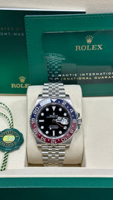 Rolex GMT-Master II 40 mm Black Dial and Red/Blue Bezel – 126710BLRO 2025 Perspective View