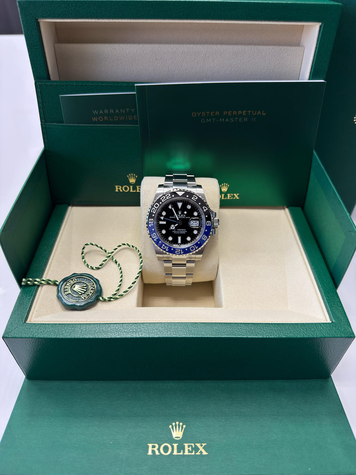 Rolex GMT-Master II "Batman" 40mm Black Dial Blue and Black Bezel Oyster