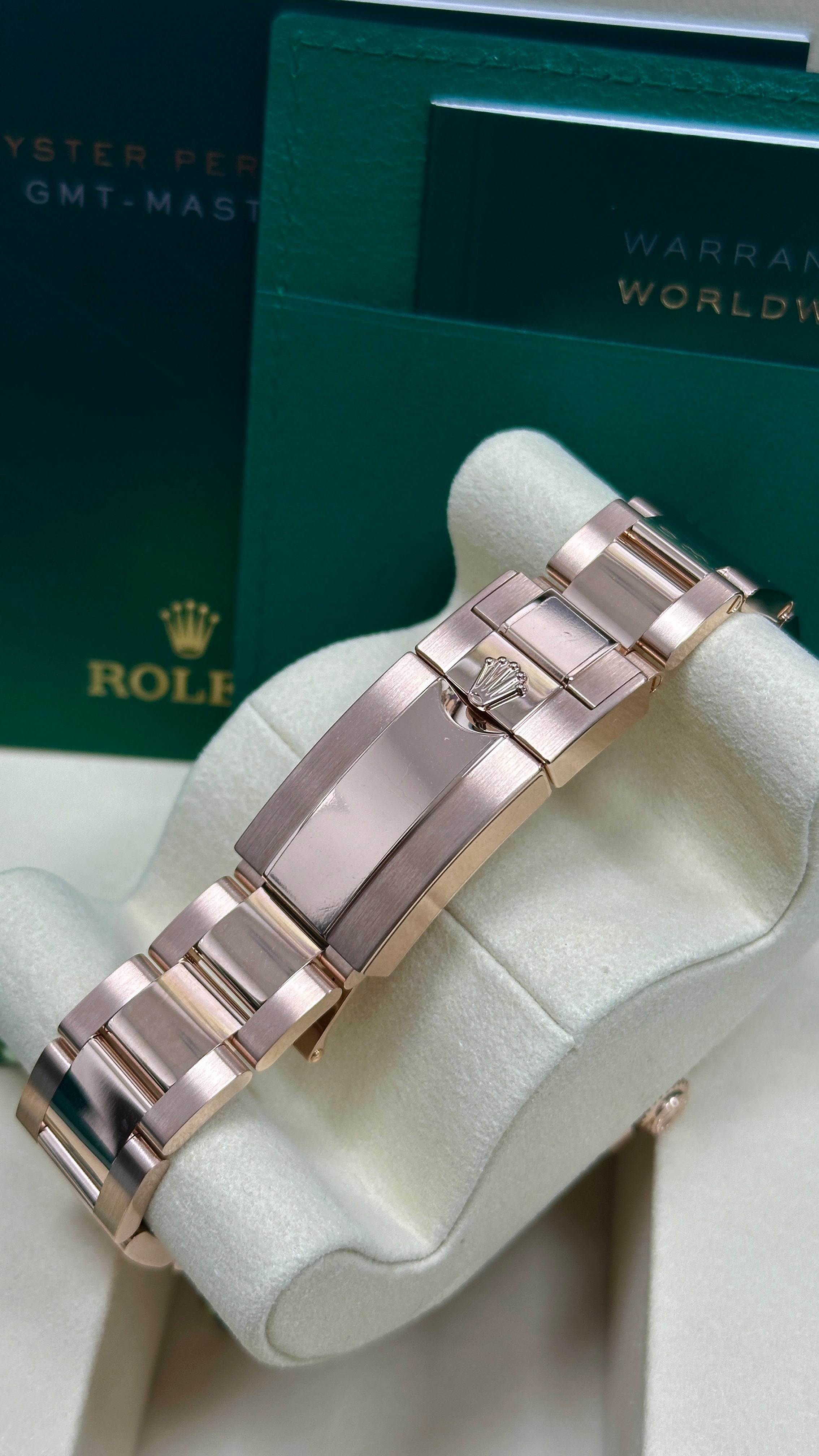 Rolex GMT-Master II "Root Beer" 40mm Everose Gold Tiger Iron Dial Brown and
