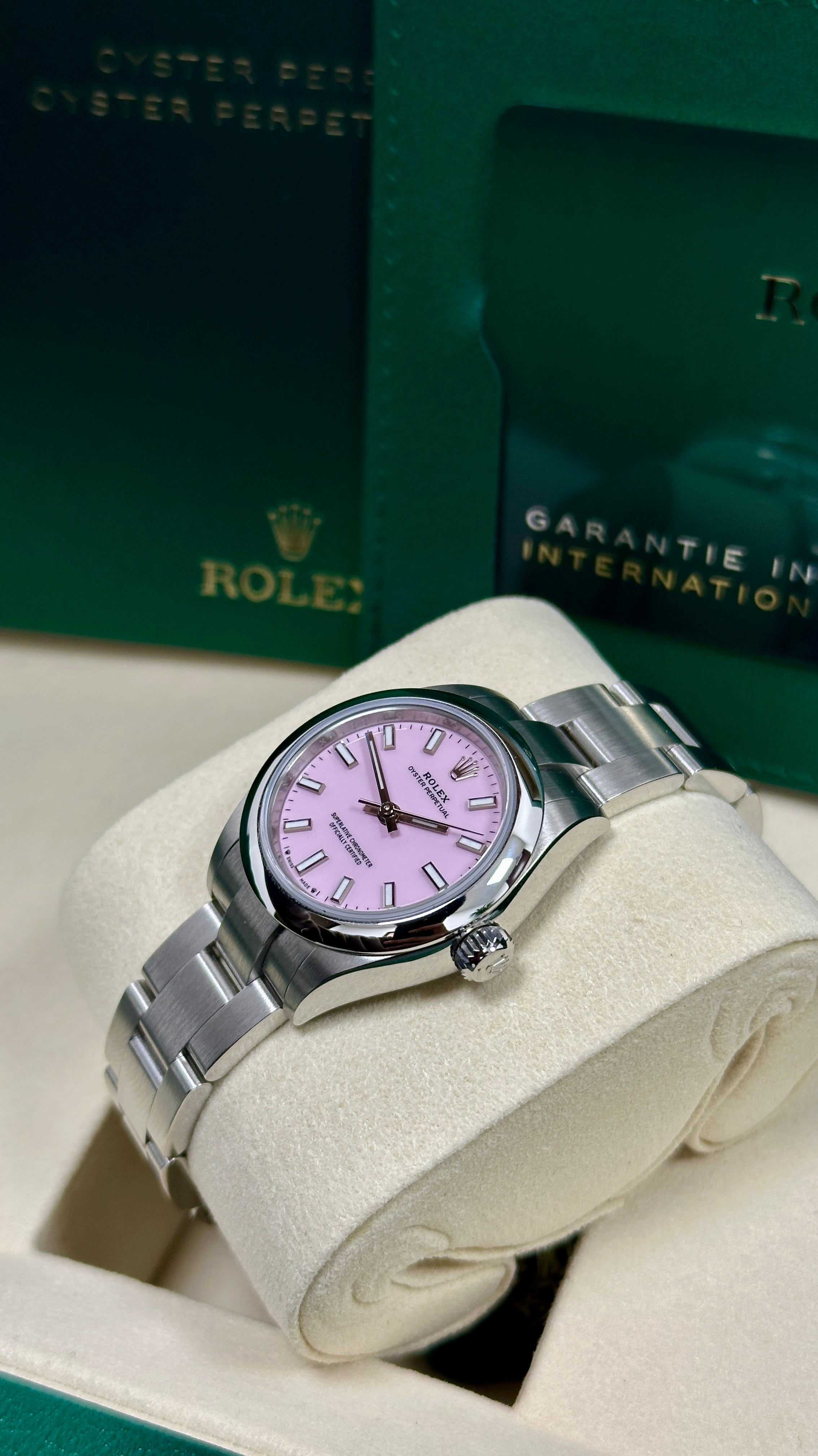 Rolex Oyster Perpetual 28mm Candy Pink Dial Oyster Bracelet – 276200