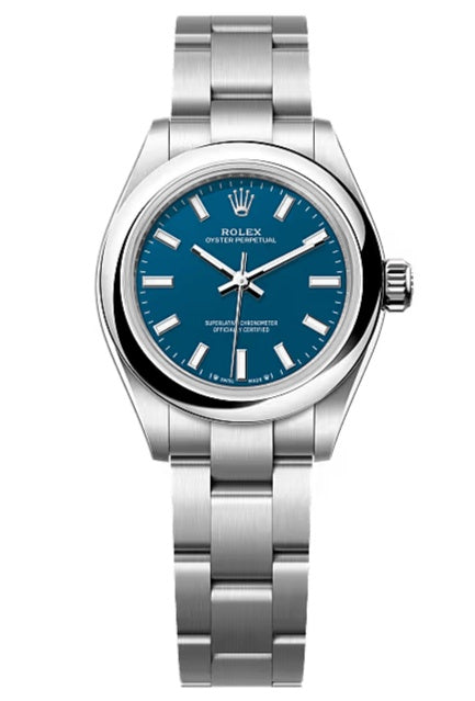 Rolex Oyster Perpetual 28mm Medium Blue Dial Oyster Bracelet – 276200