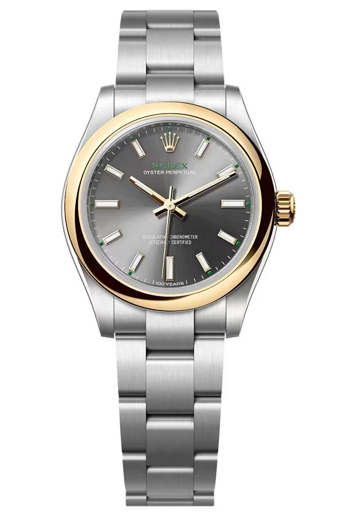Rolex Oyster Perpetual 31 "100 Years" Slate Dial Yellow Rolesor Oyster Bracelet