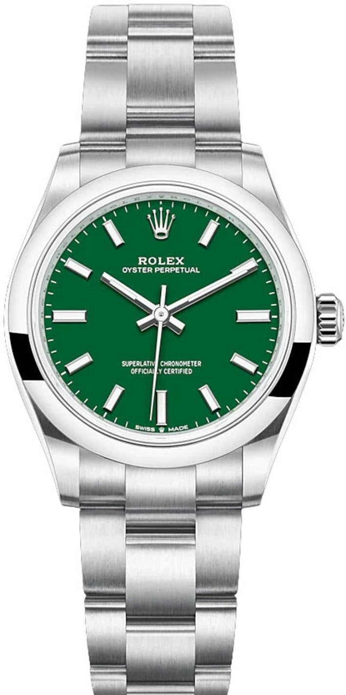 Rolex Oyster Perpetual 31mm Green Dial Oyster Bracelet – 277200