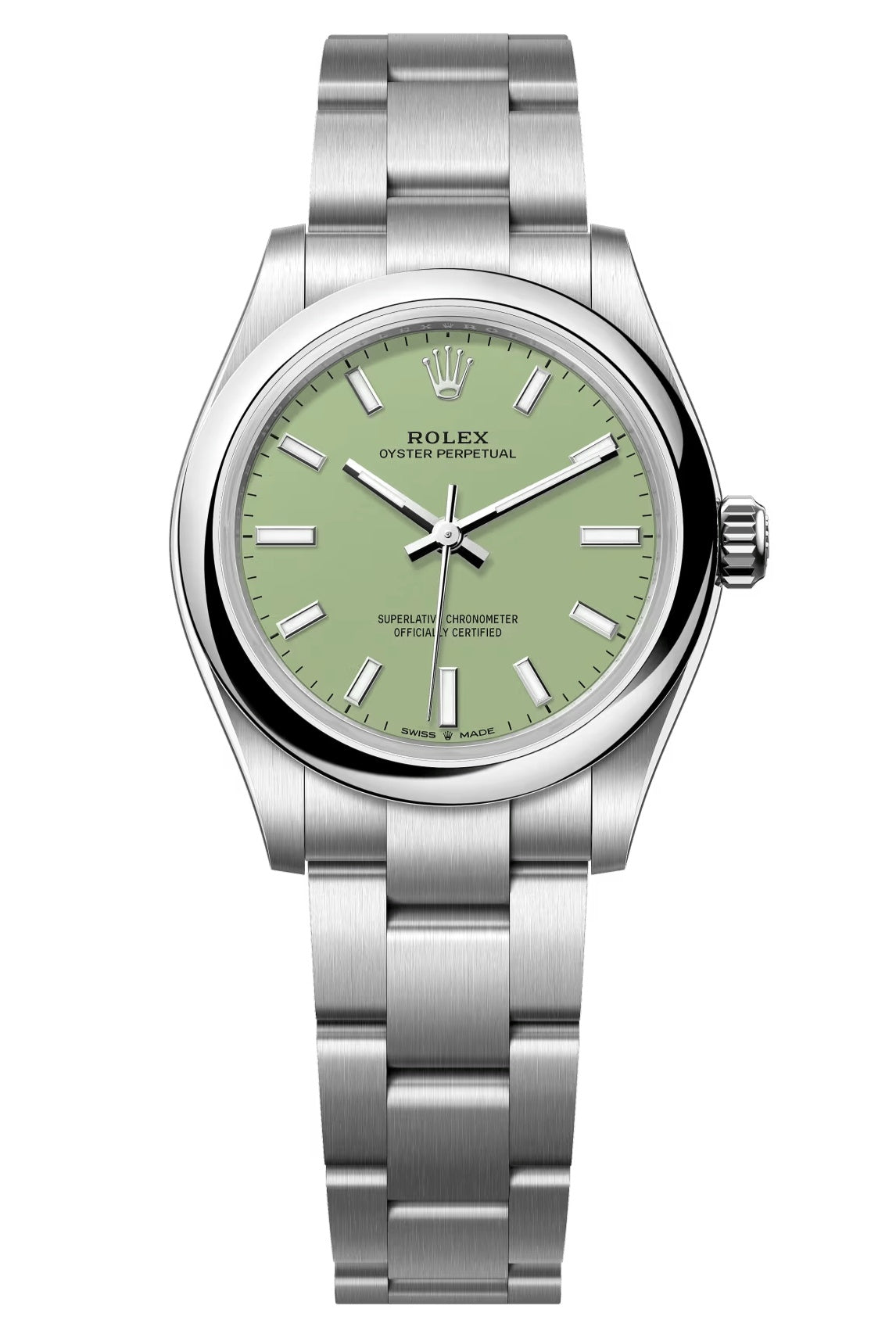 Rolex Oyster Perpetual 31mm Pistachio Dial Oyster Bracelet – 277200 –