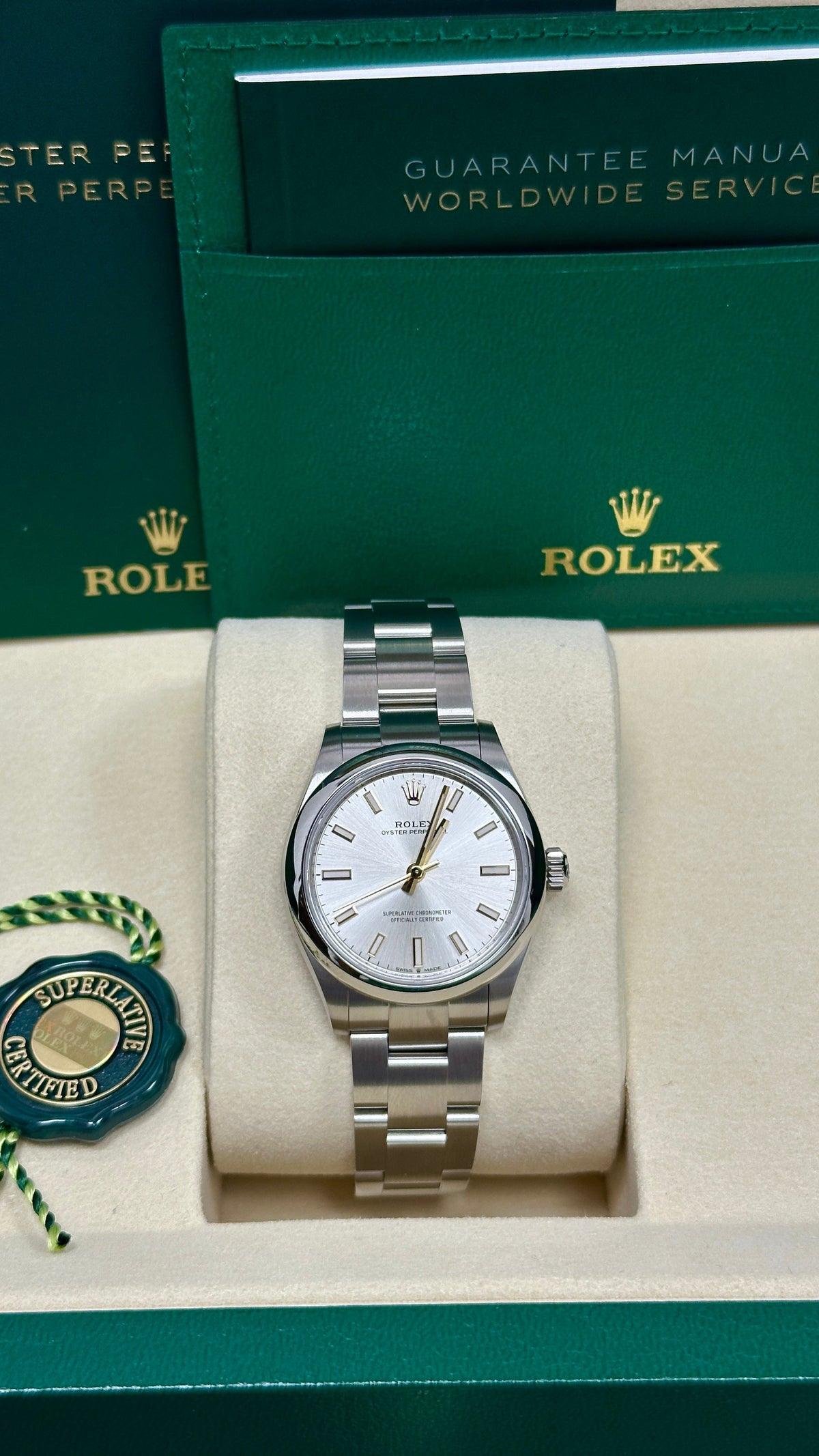 Rolex Oyster Perpetual 31mm Silver Dial Oyster Bracelet – 277200