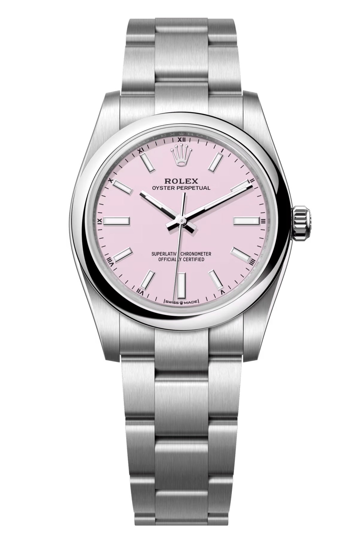 Rolex Oyster Perpetual 34mm Candy Pink Dial - 124200