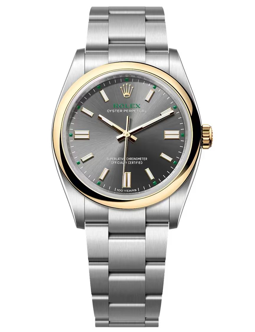Rolex Oyster Perpetual 36 "100 Years" Slate Dial Yellow Rolesor Oyster Bracelet