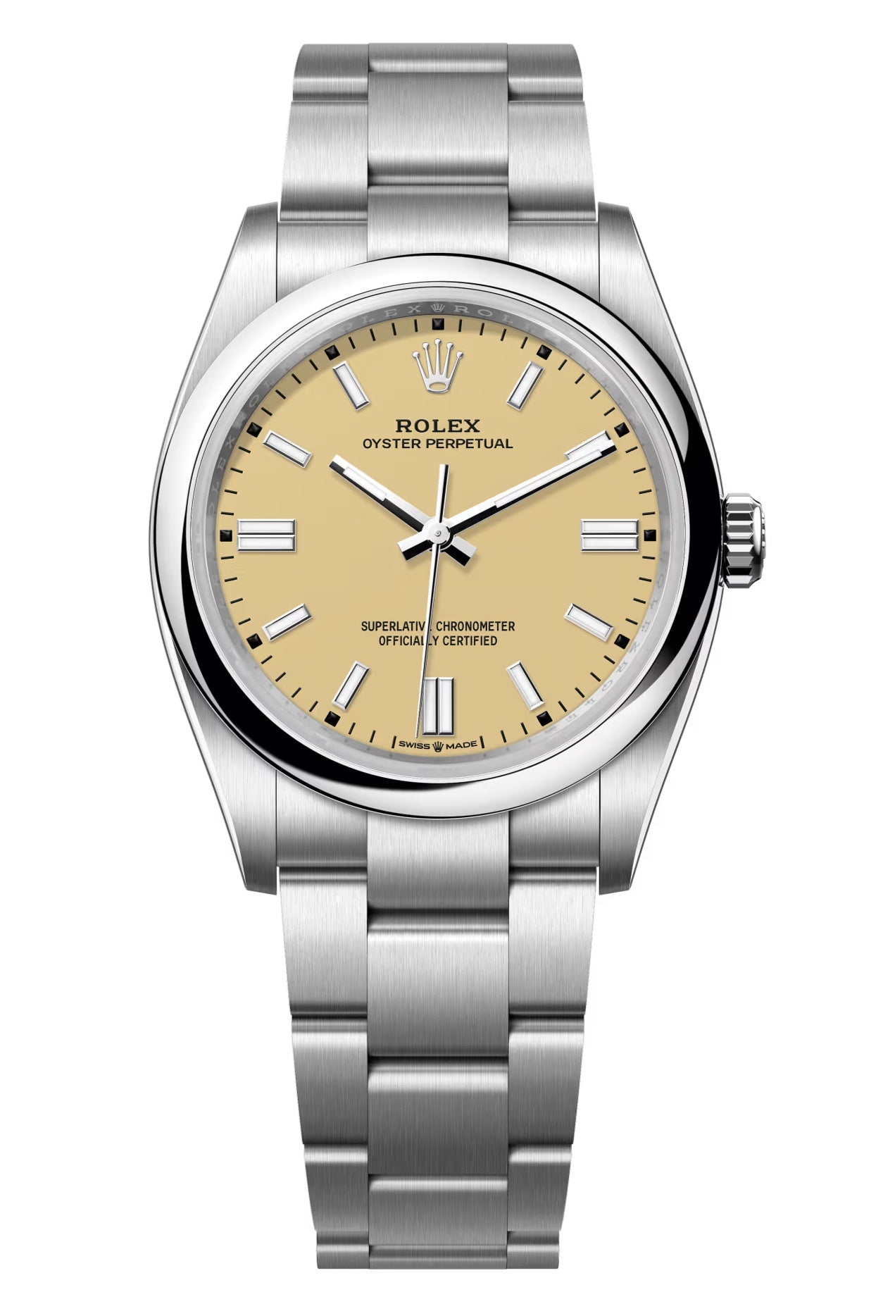 Rolex Oyster Perpetual 36mm Beige Dial Oyster Bracelet – 126000
