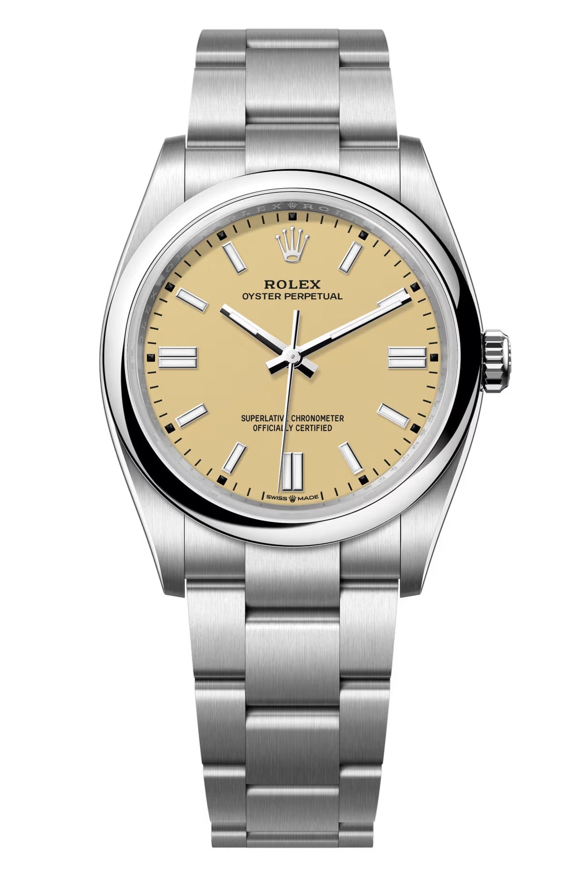 Rolex Oyster Perpetual 36mm Beige Dial Oyster Bracelet – 126000