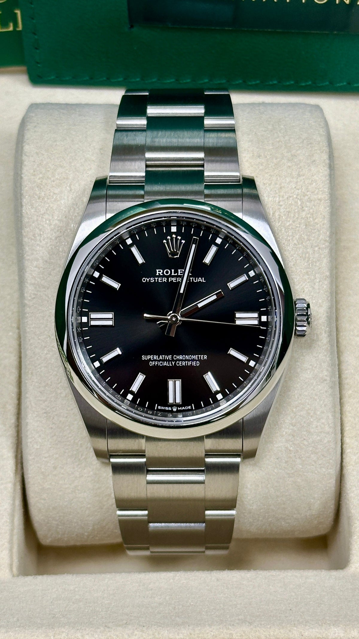 Rolex Oyster Perpetual 36mm Black Dial Oyster Bracelet – 126000