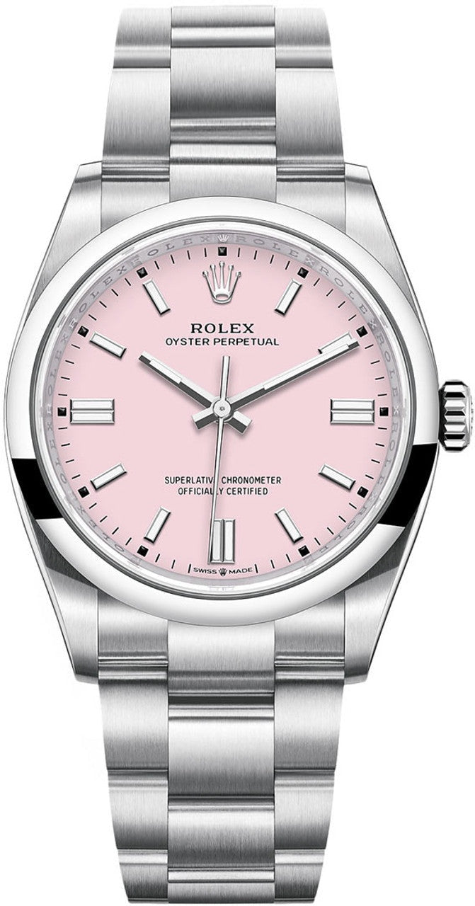 Rolex Oyster Perpetual 36mm Candy Pink Dial Oyster Bracelet – 126000