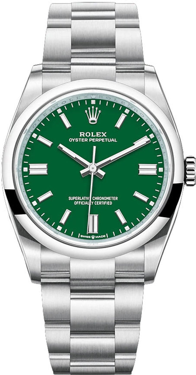 Rolex Oyster Perpetual 36mm Green Dial Oyster Bracelet – 126000