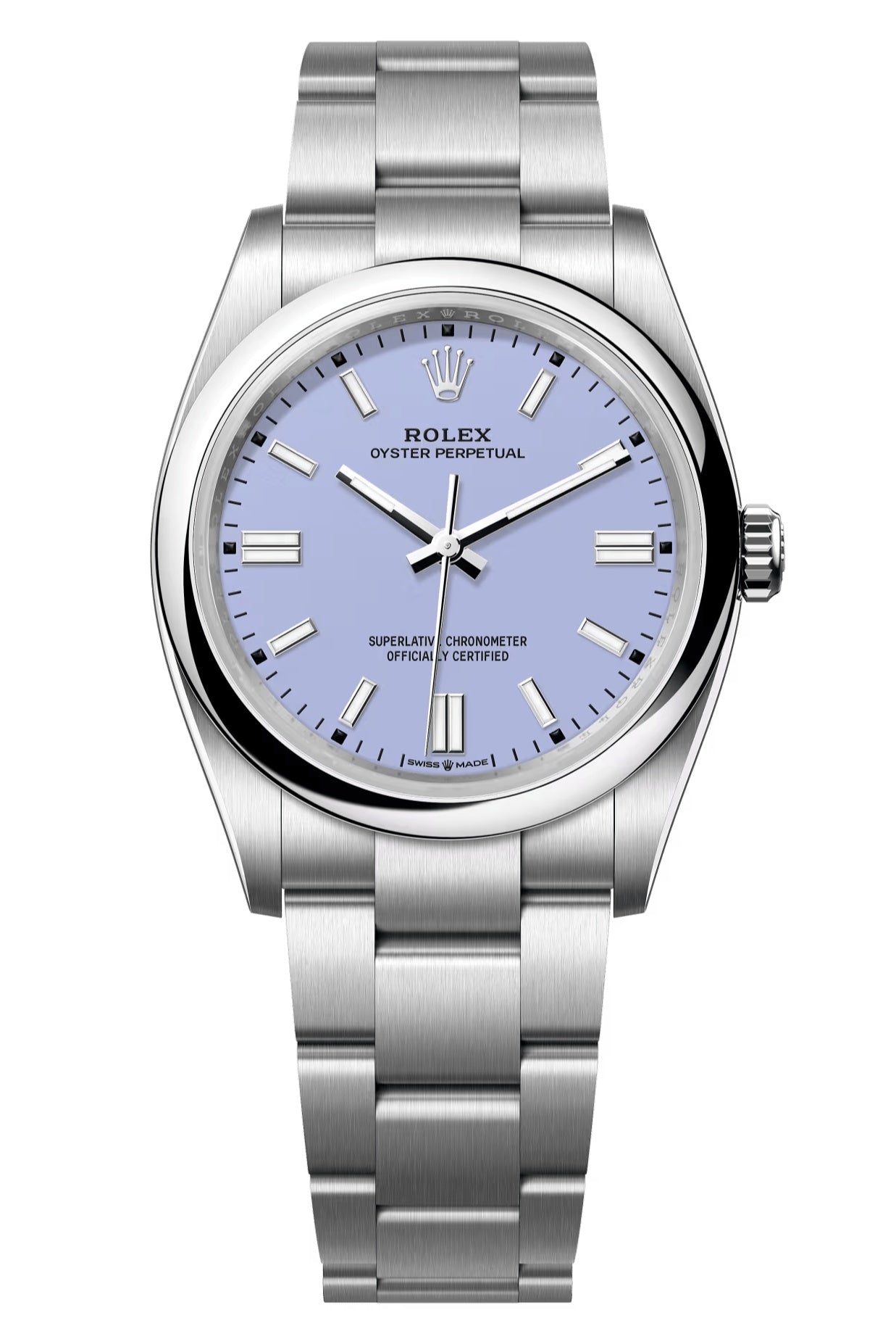 Rolex Oyster Perpetual 36mm Lavender Dial Oyster Bracelet – 126000