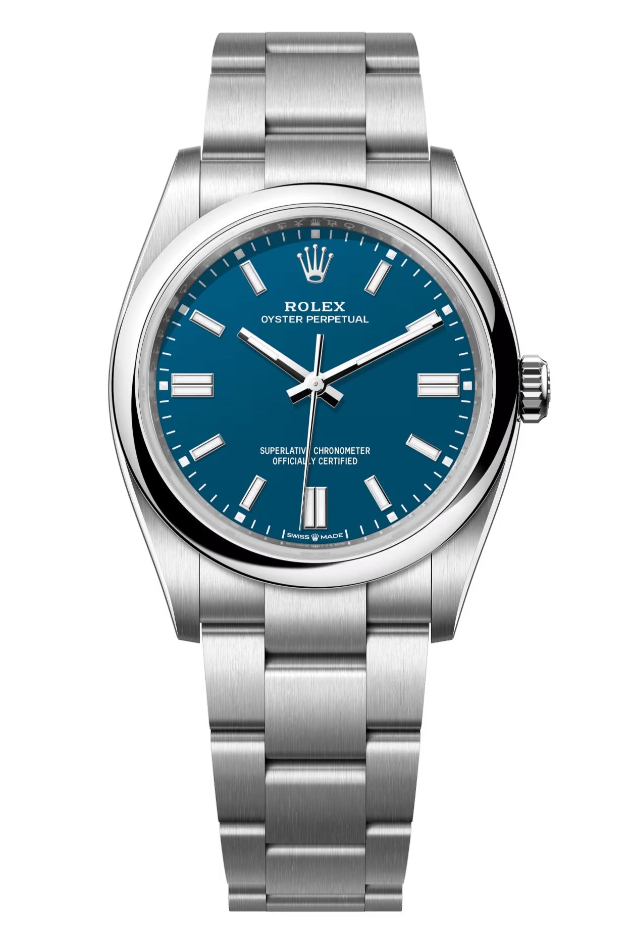 Rolex Oyster Perpetual 36mm Medium Blue Dial Oyster Bracelet – 126000