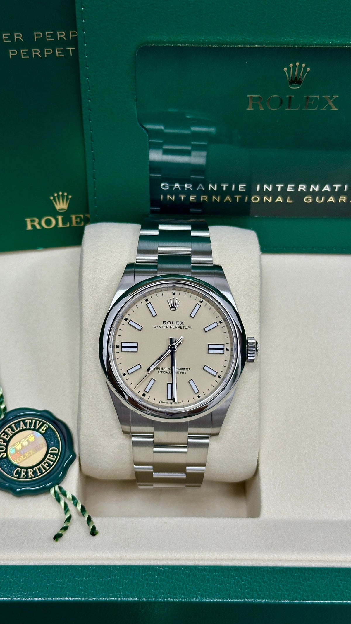Rolex Oyster Perpetual 41mm Beige Dial - 134300