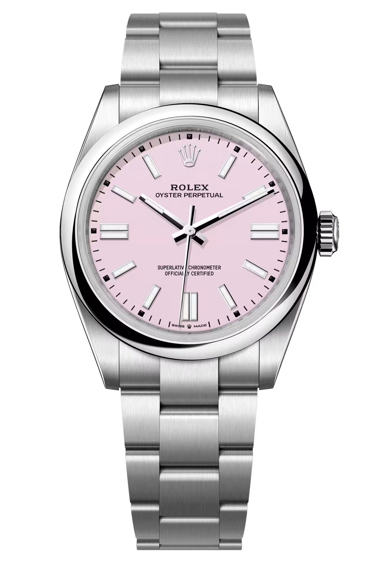 Rolex Oyster Perpetual 41mm Candy Pink Dial Oyster Bracelet – 134300