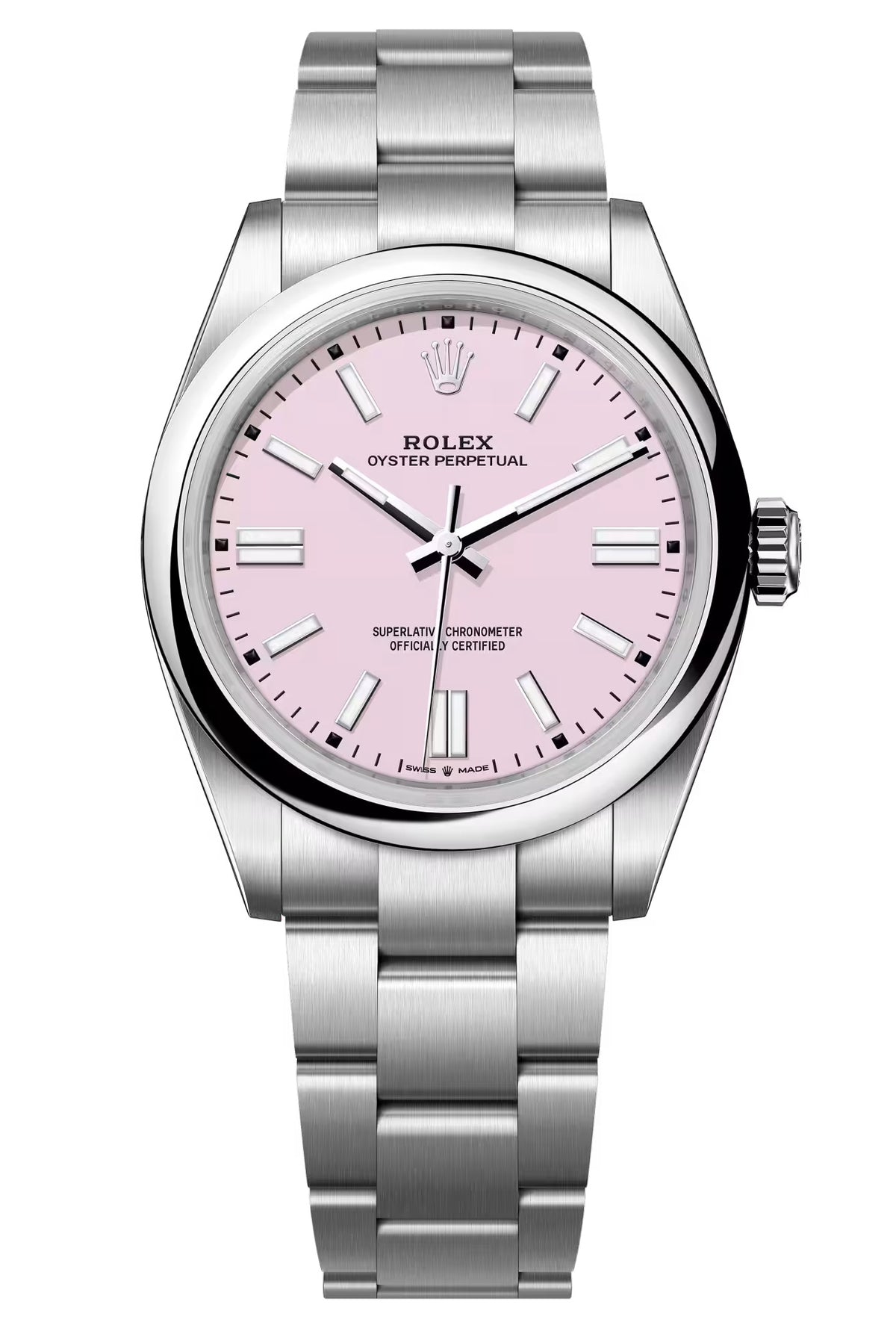 Rolex Oyster Perpetual 41mm Candy Pink Dial Oyster Bracelet – 134300