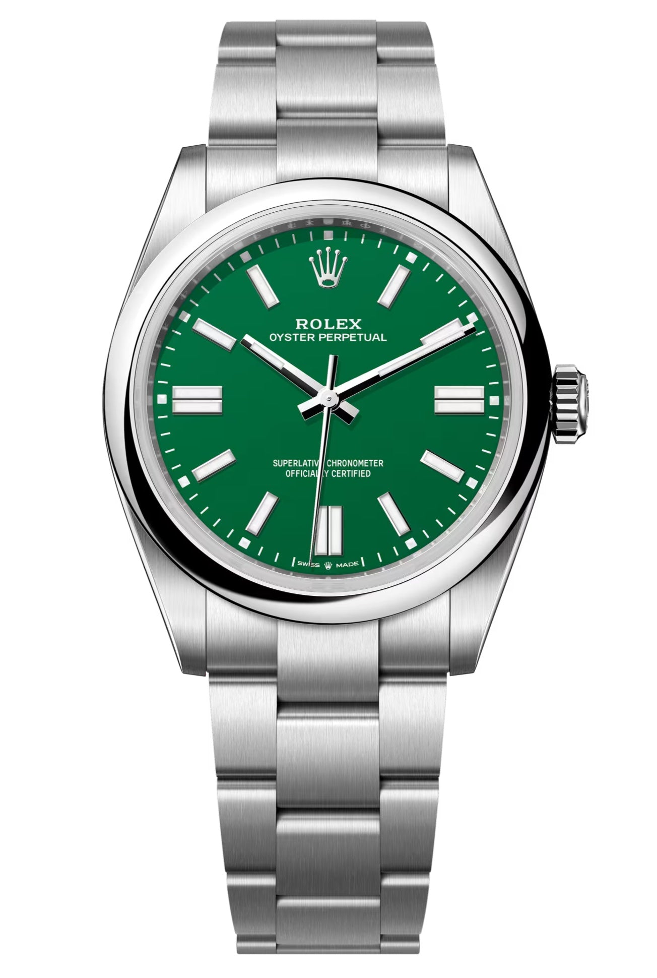Rolex Oyster Perpetual 41mm Green Dial Oyster Bracelet – 134300