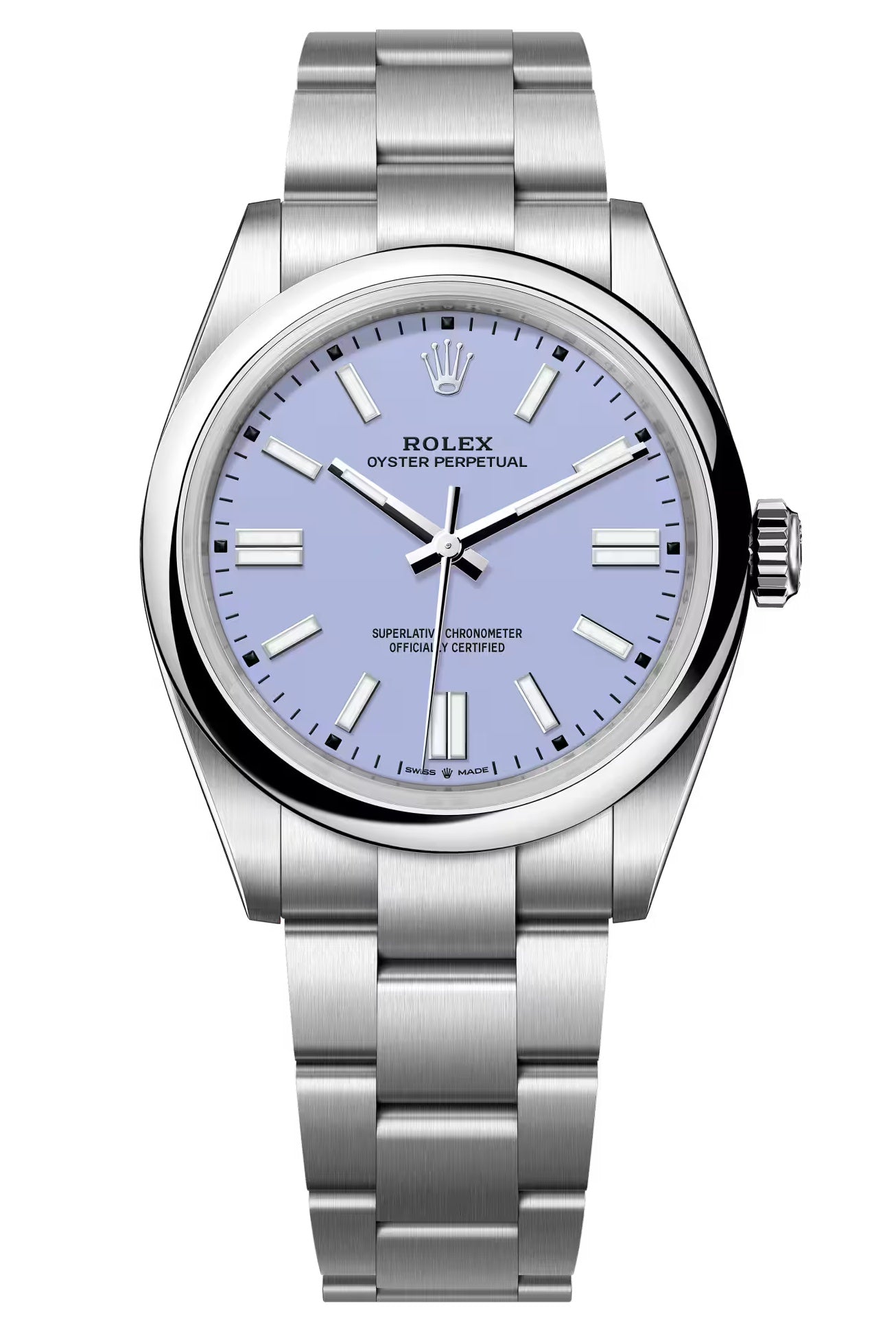 Rolex Oyster Perpetual 41mm Lavender Dial Oyster Bracelet – 134300
