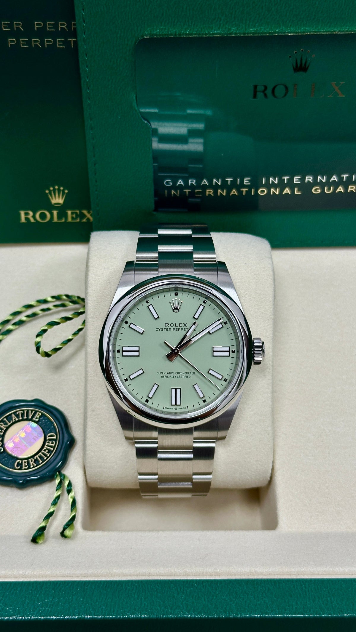 Rolex Oyster Perpetual 41mm Pistachio Dial - 134300