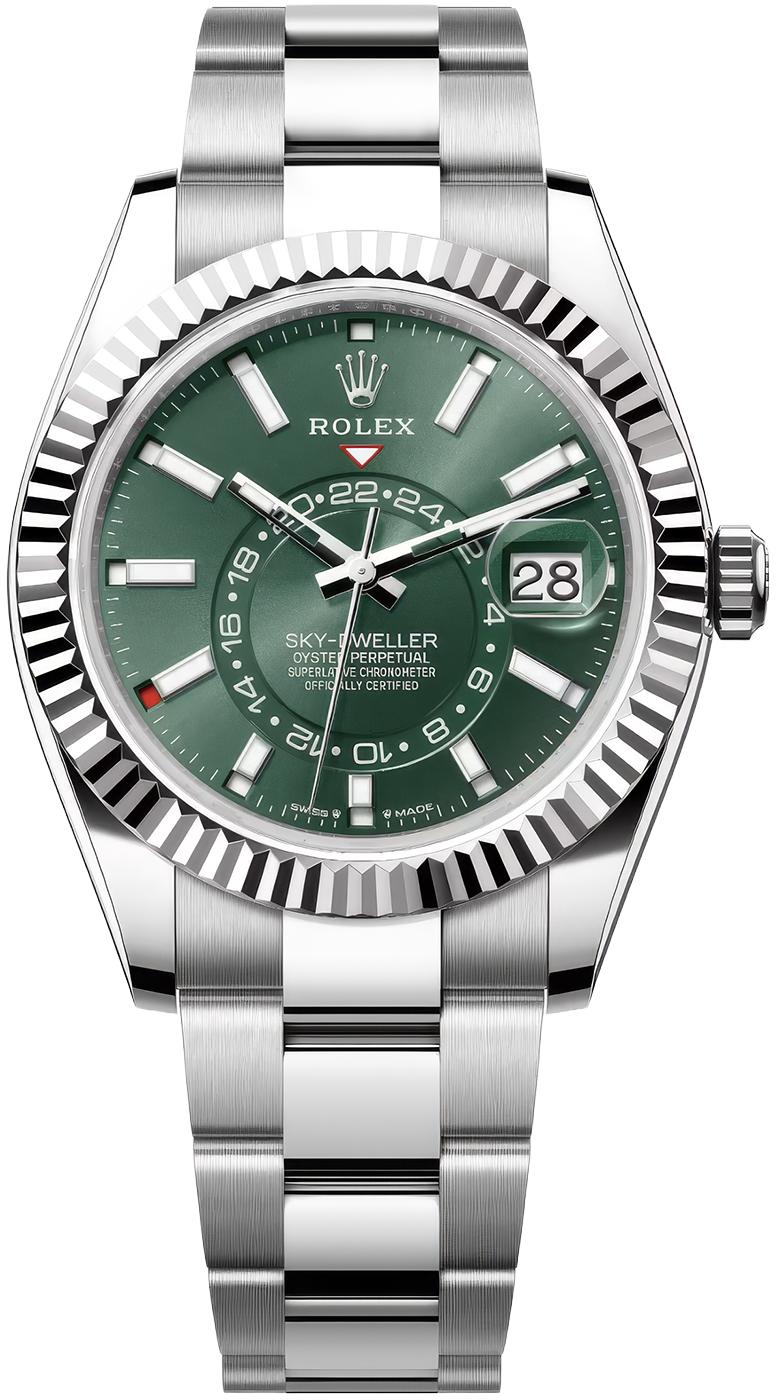 Rolex Sky-Dweller 42mm Green Dial Oyster Bracelet 336934 – New 2025 / 2026