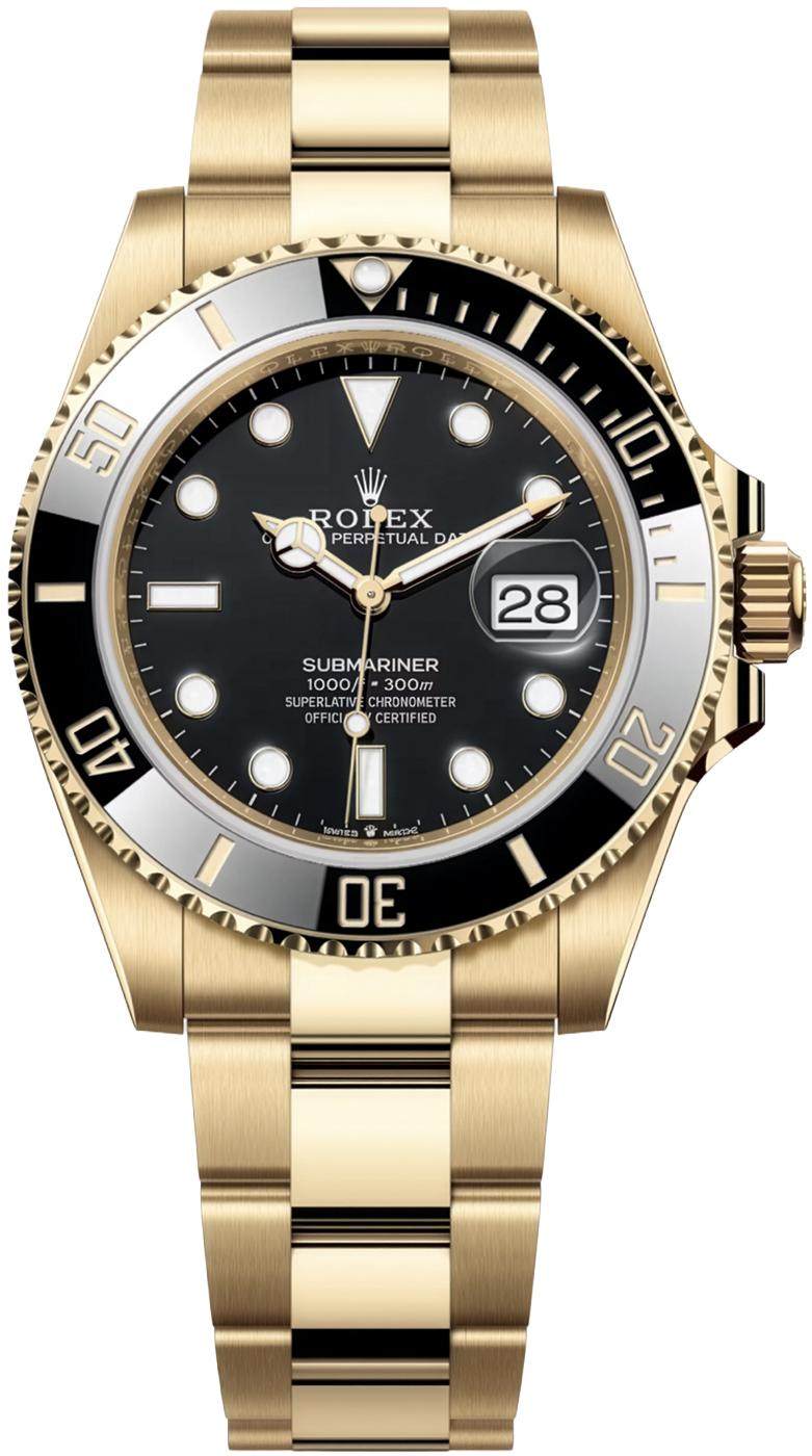 Rolex Submariner 41mm Yellow Gold Black Dial Black Bezel 126618LN