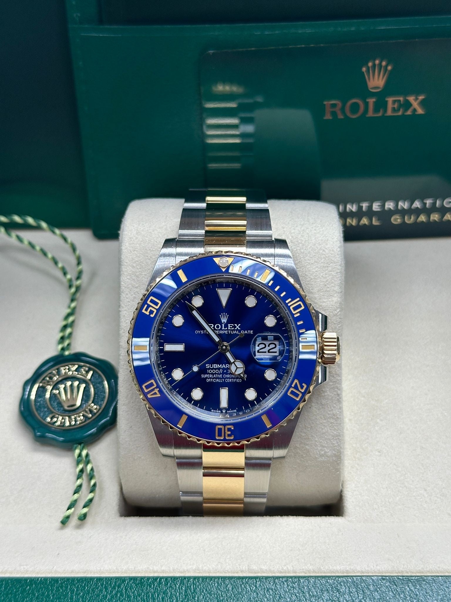 Rolex Submariner "Bluesy" 41mm Two-Tone Yellow Gold Blue Dial Blue Bezel