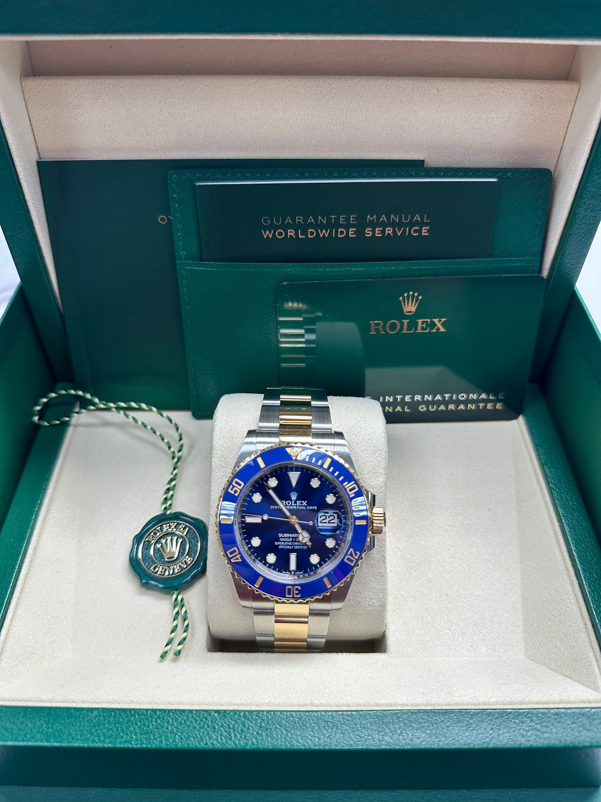 Rolex Submariner "Bluesy" 41mm Two-Tone Yellow Gold Blue Dial Blue Bezel