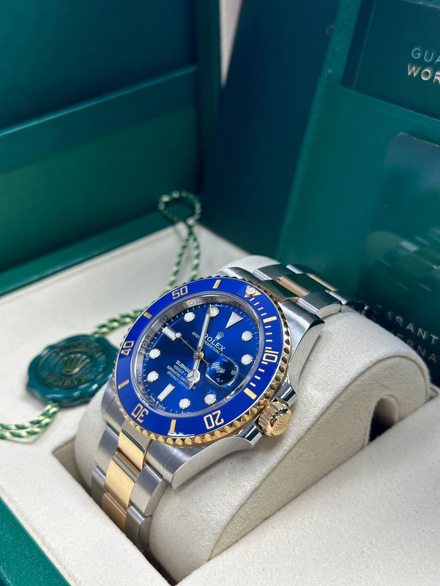 Rolex Submariner "Bluesy" 41mm Two-Tone Yellow Gold Blue Dial Blue Bezel