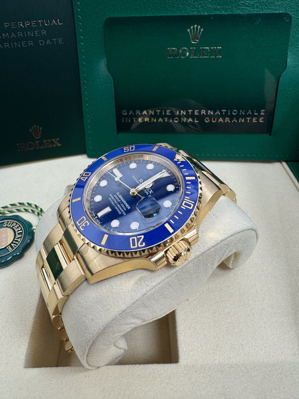 Rolex Submariner "Full Gold Bluesy" 41mm Yellow Gold Blue Dial Blue Bezel