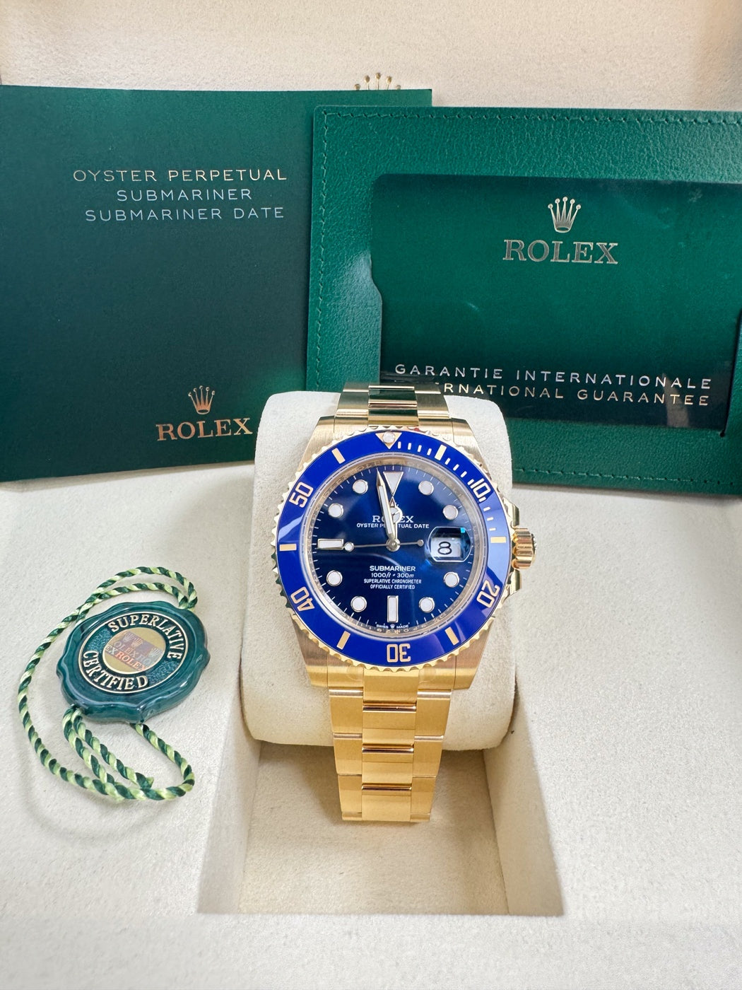 Rolex Submariner "Full Gold Bluesy" 41mm Yellow Gold Blue Dial Blue Bezel