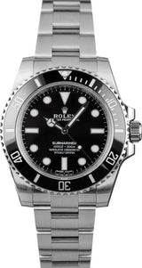 Rolex Submariner No Date 40 mm 114060 Black Dial Ceramic Bezel Stainless Steel Pre-Owned No Papers
