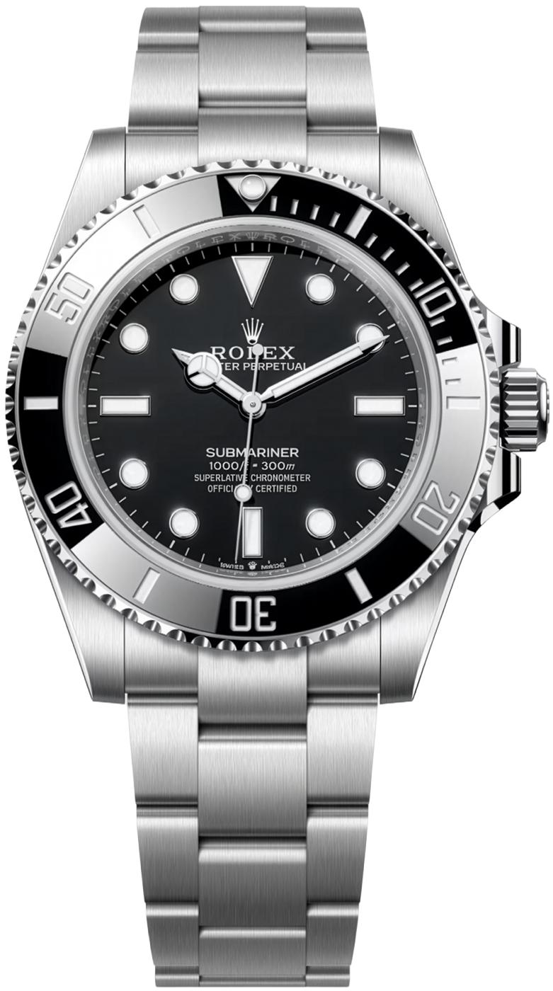 Rolex Submariner No Date 41mm Black Dial Black Bezel 124060 – New 2026