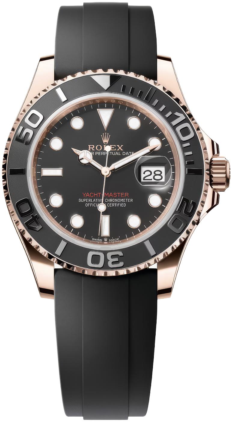 Rolex Yacht-Master 40mm Everose Gold Black Dial Oysterflex – 126655 – New 2026