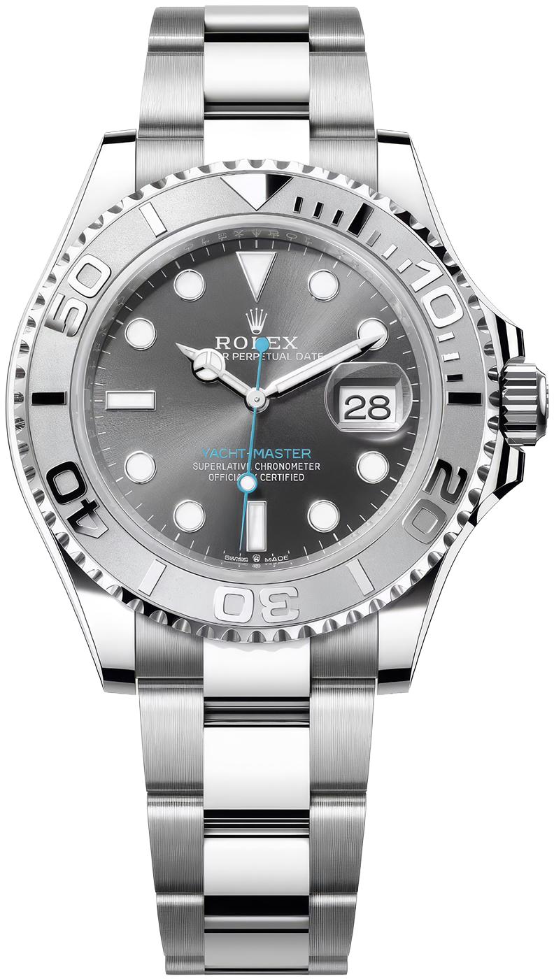Rolex Yacht-Master 40mm Rhodium Dial Platinum Bezel Oyster Bracelet – 126622