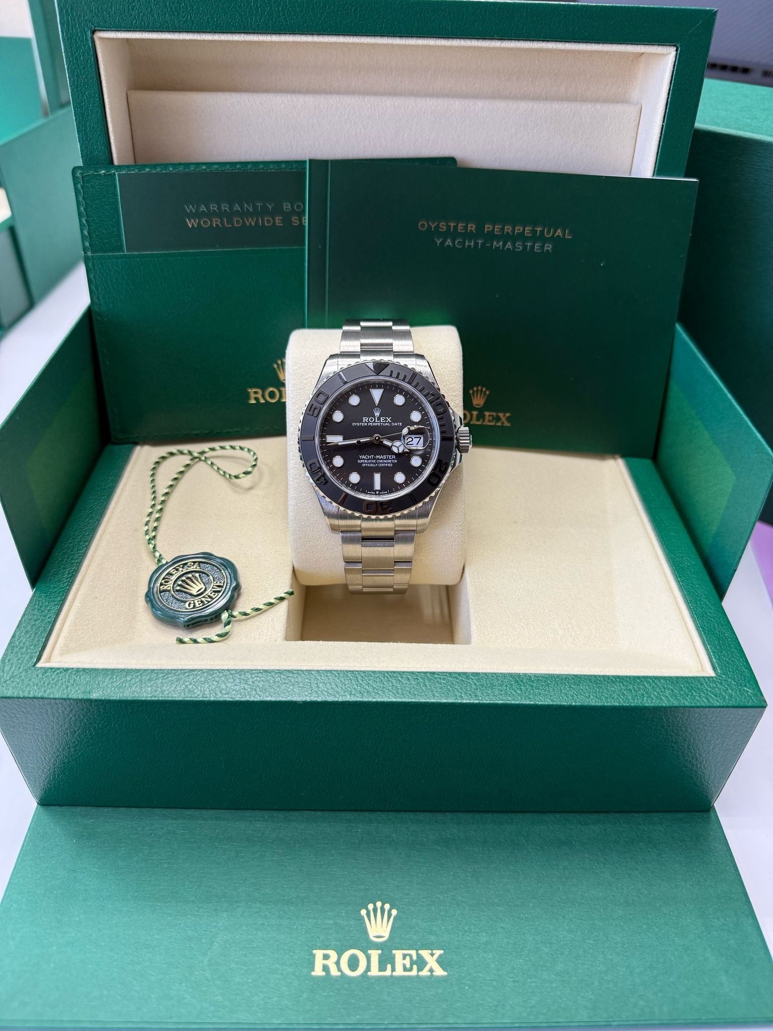 Rolex Yacht-Master 42mm Black Dial Titanium Cerachrom Bezel Oyster Bracelet