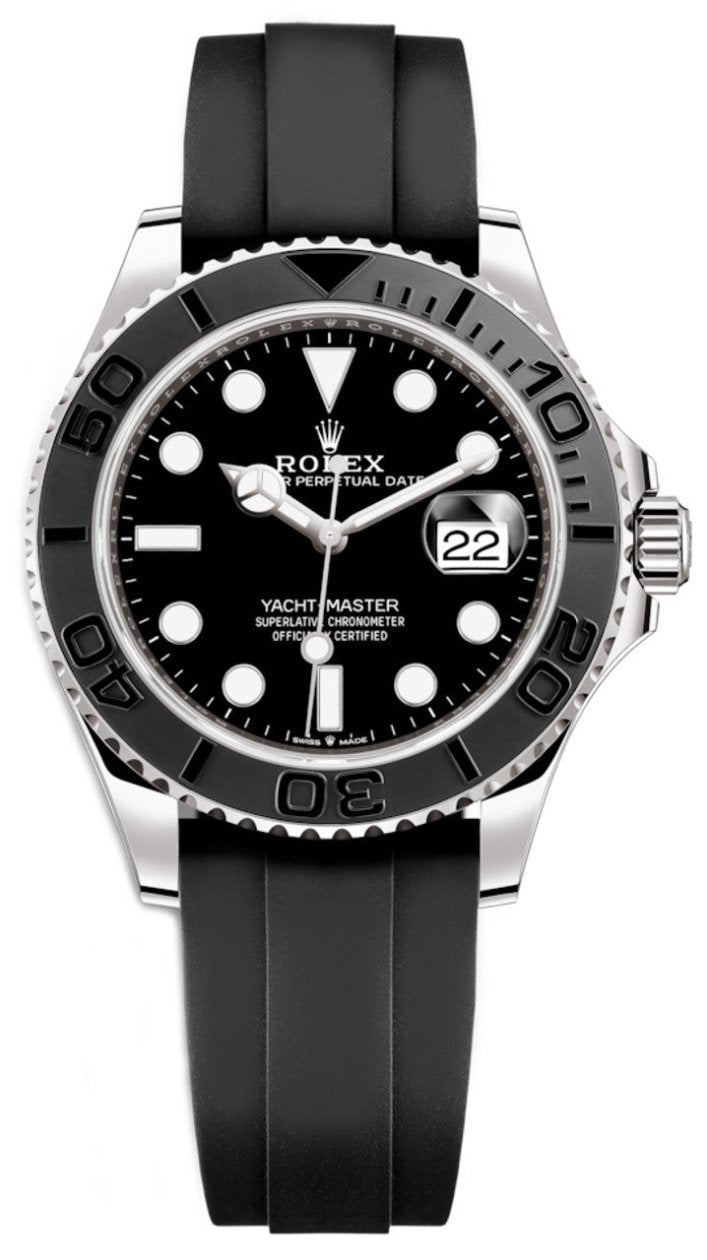 Rolex Yacht-Master 42mm White Gold Black Dial Oysterflex – 226659 – New 2025