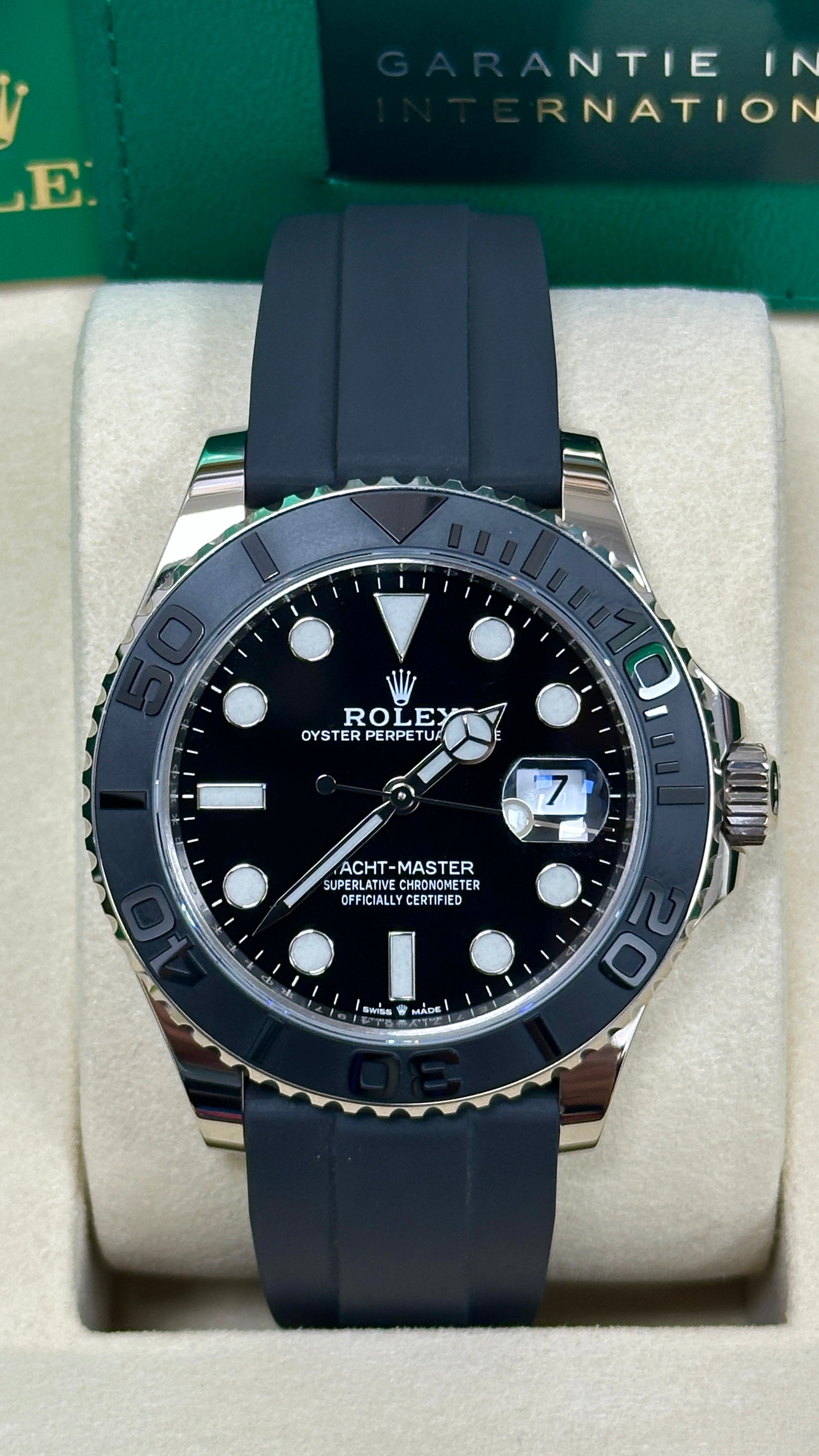 Rolex Yacht-Master 42mm White Gold Black Dial Oysterflex – 226659 – New 2026