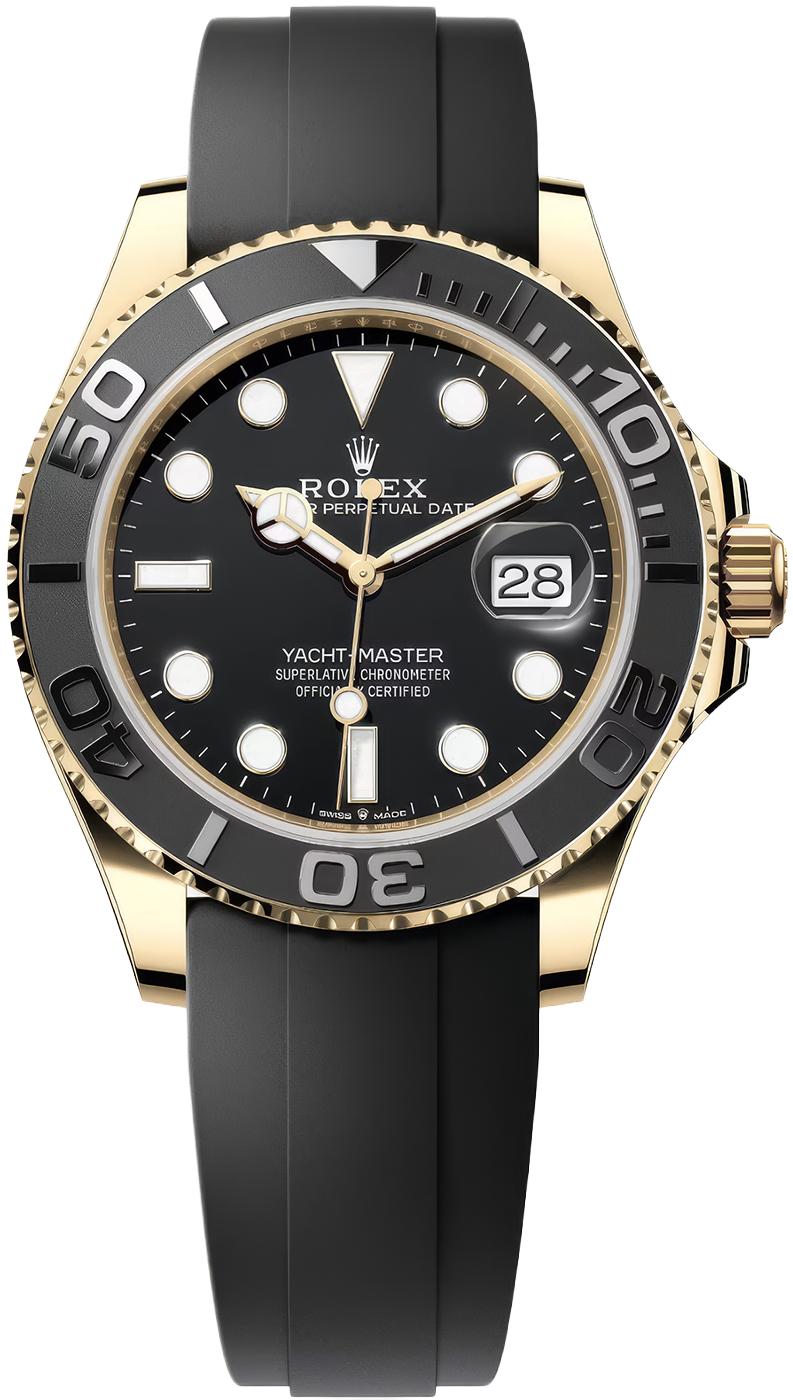 Rolex Yacht-Master 42mm Yellow Gold Black Dial Oysterflex – 226658