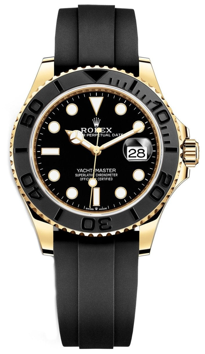 Rolex Yacht-Master 42mm Yellow Gold Black Dial Oysterflex – 226658