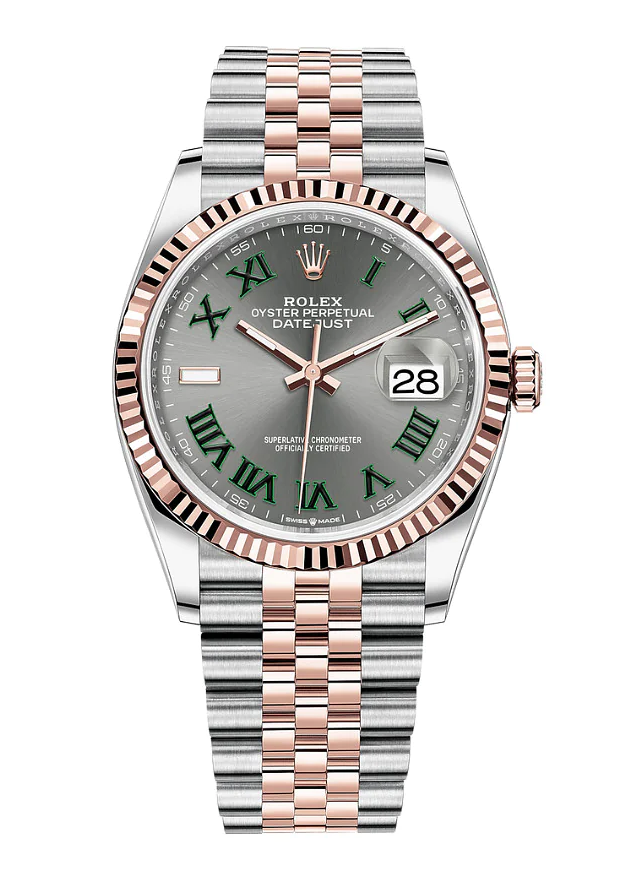 Datejust 36mm rose gold best sale