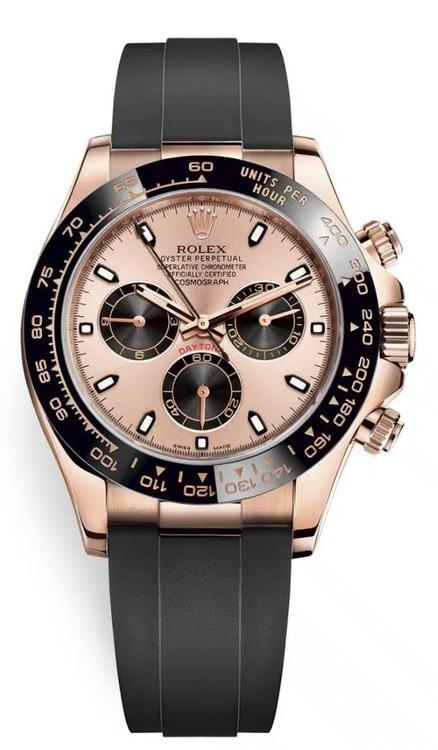 Rolex Daytona Rose Gold 40mm Rose Dial Oysterflex 116515LN - 2019